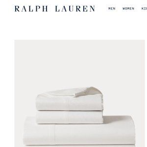 NWT Ralph Lauren Lovan Jacquard Full Flat Sheet